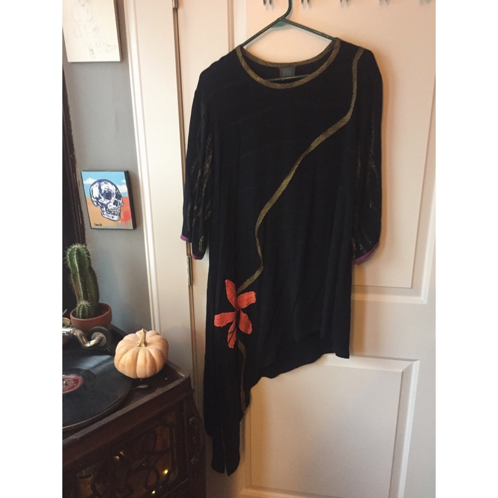 90s / GOTH ART DRESS